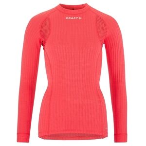 CRAFT Activewear Crew Neck Long Sleeve Base Layer / Long Underwear, Hot Pink, M